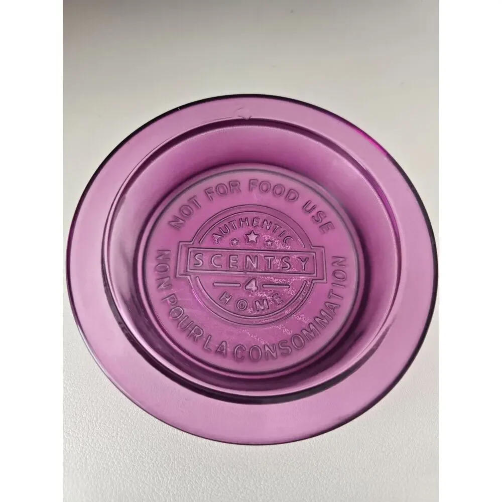 Scentsy Warmer Wings Butterfly Hand Painted Royal Purple White Butterflies